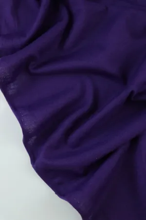 2YD 5IN REMNANT; Purple Velvet Amsterdam Jersey