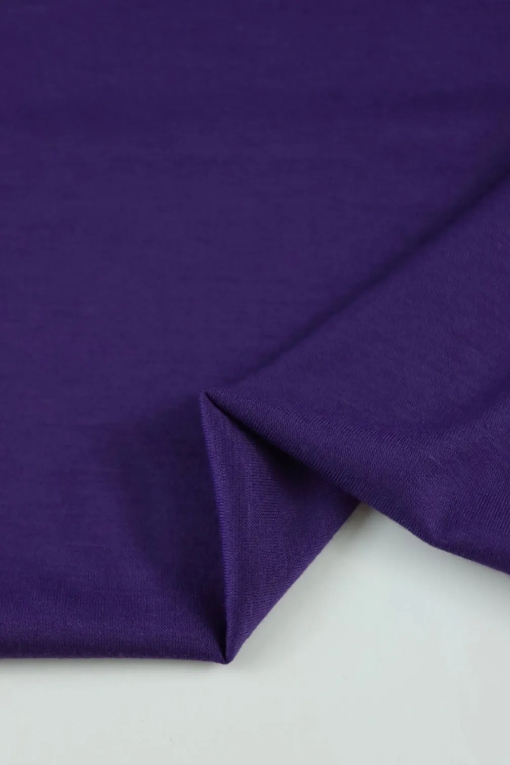 2YD 5IN REMNANT; Purple Velvet Amsterdam Jersey