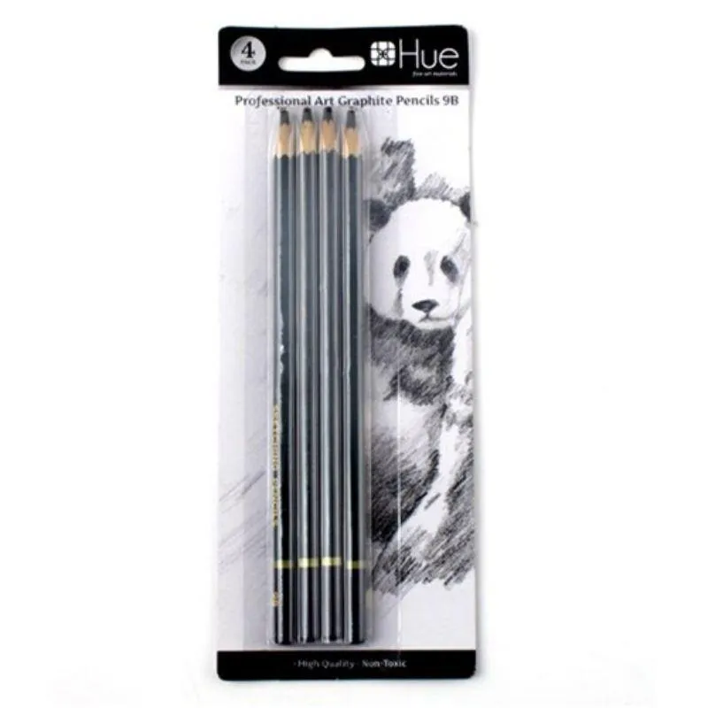 4 Pack Professional Graphic Art Pencil - 9B