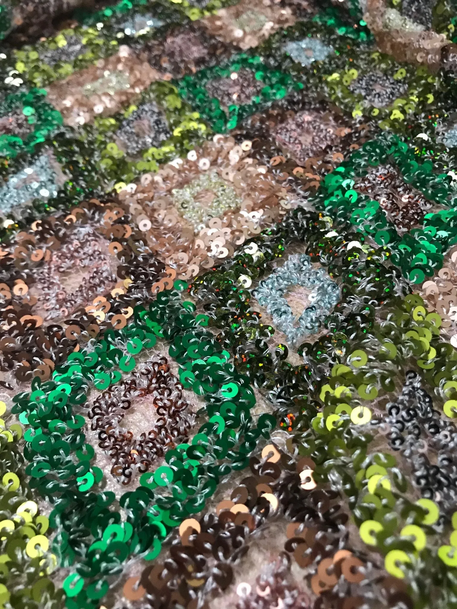 5 YARDS / Noélia Allover Multicolor Beaded Embroidery Glitter Mesh Lace  Party Prom Bridal Dress Fabric