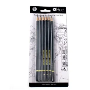 6 Pack Professional Graphic Art Pencil - F