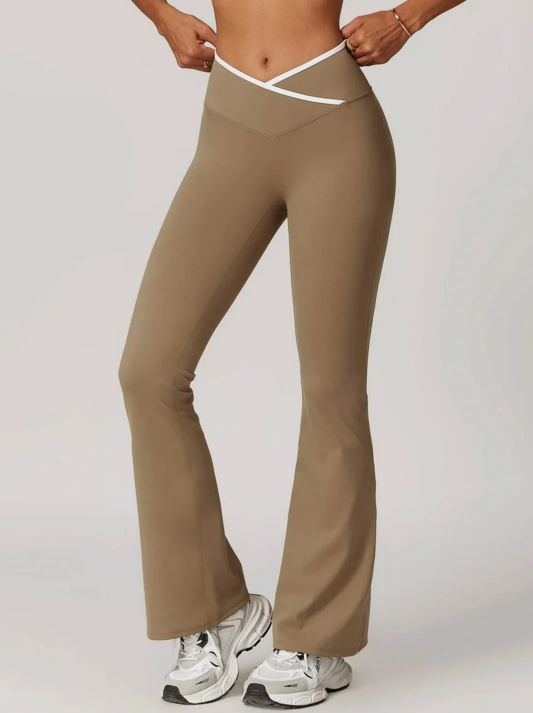 Black High Waist Wide-Leg Trousers - Women's Casual Yoga and Lounge Pants