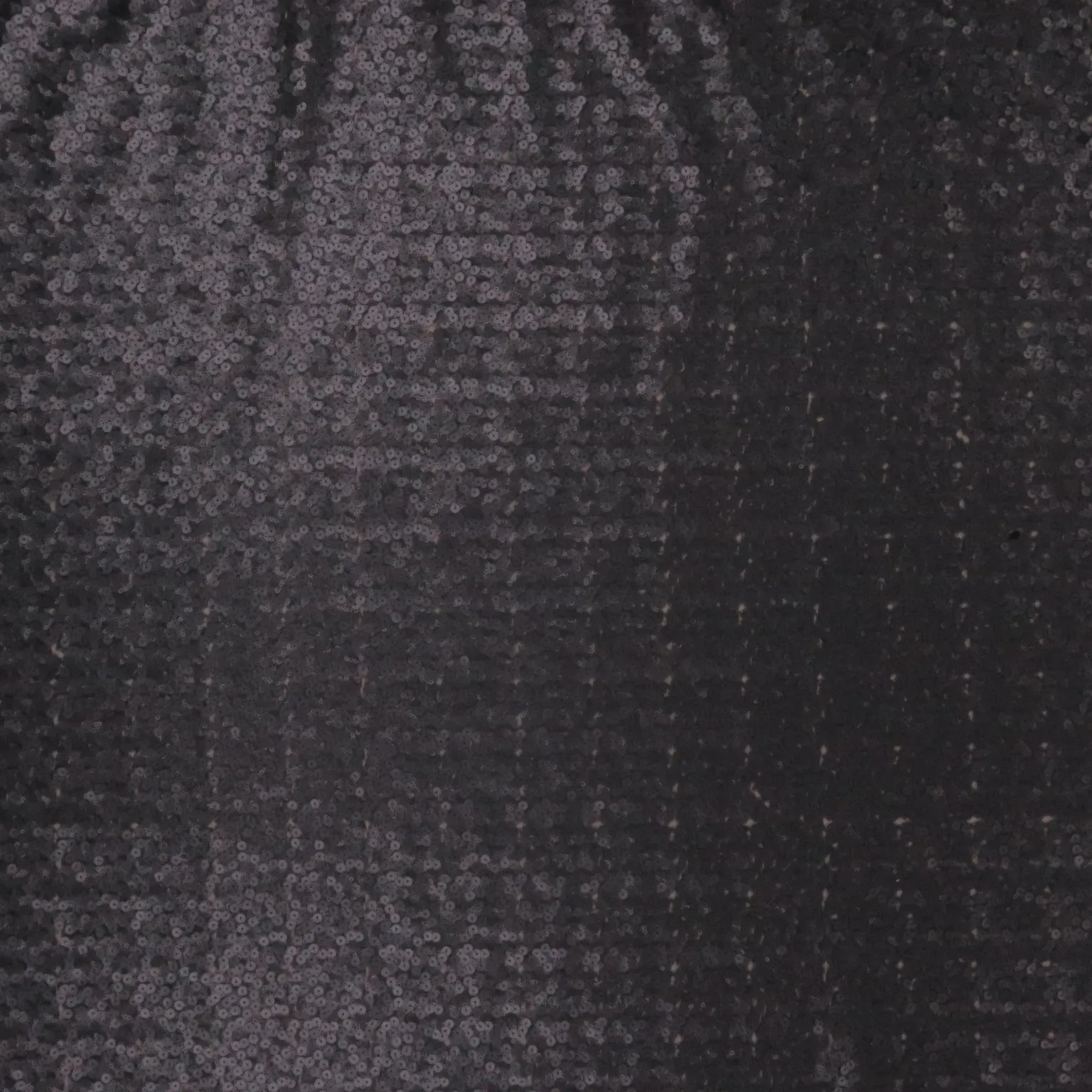 Black Plain Fully Mid Size Multi-Sequins Fabric