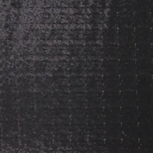 Black Plain Fully Mid Size Multi-Sequins Fabric
