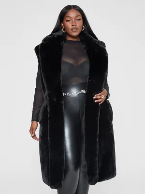Fashion To Figure - Lenise Faux Fur Vest