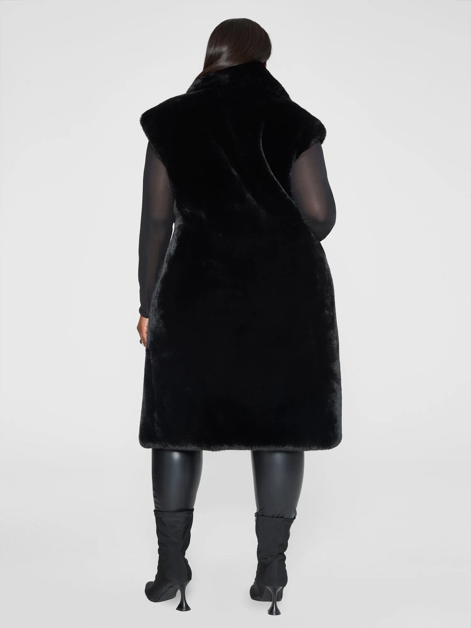 Fashion To Figure - Lenise Faux Fur Vest