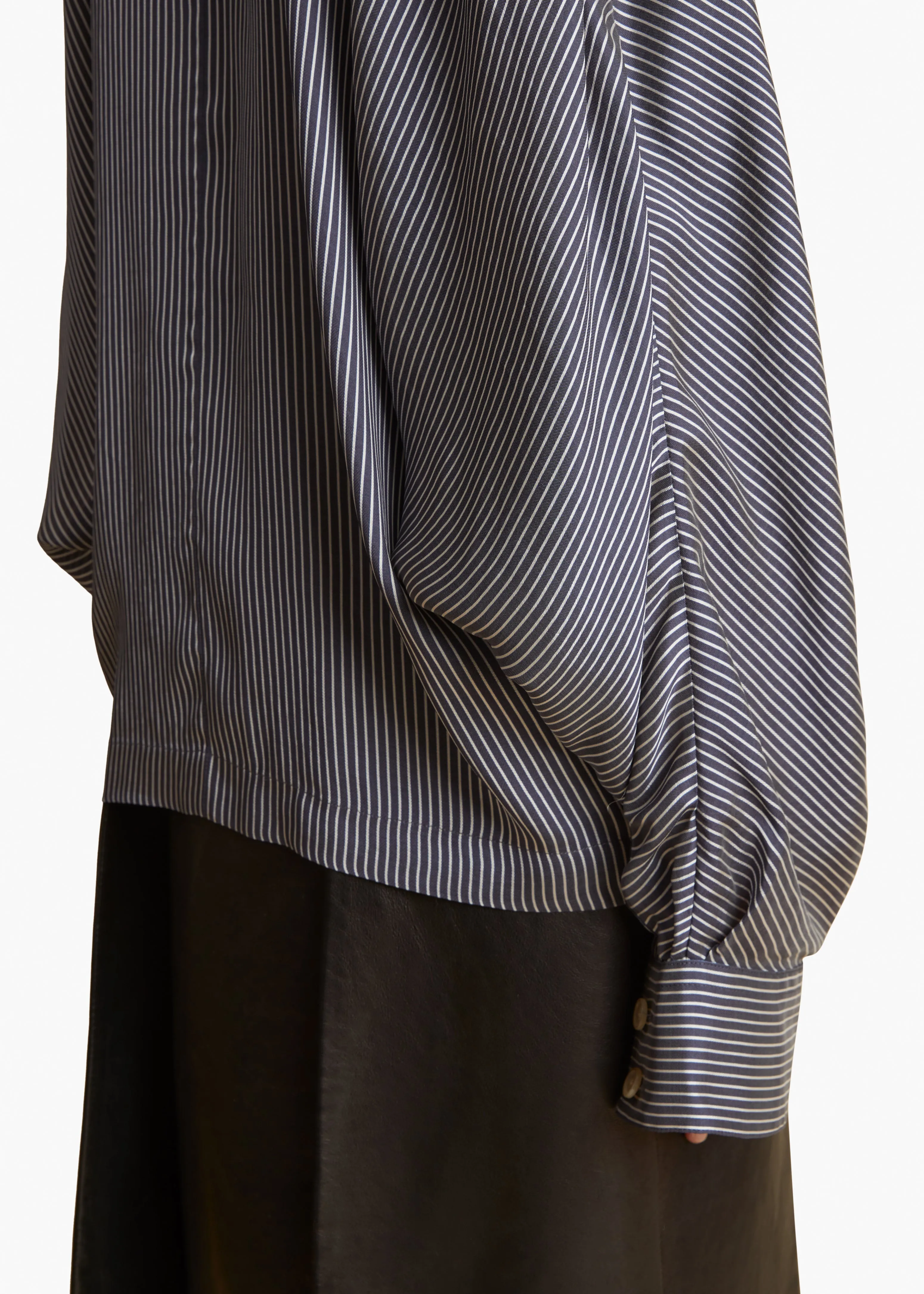 Garth Top in Navy and White Stripe