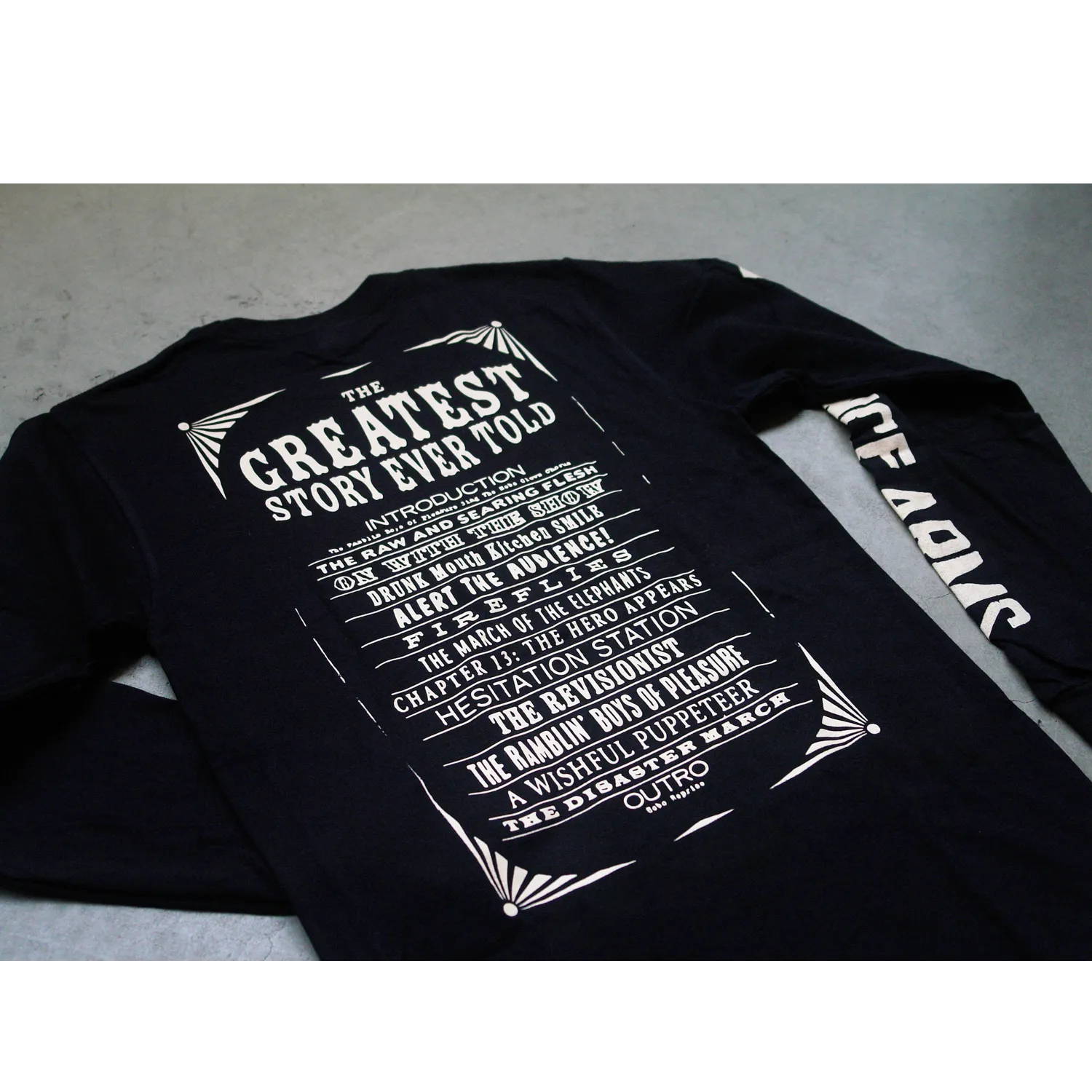 Greatest Story Ever Told Black Long Sleeve Tee