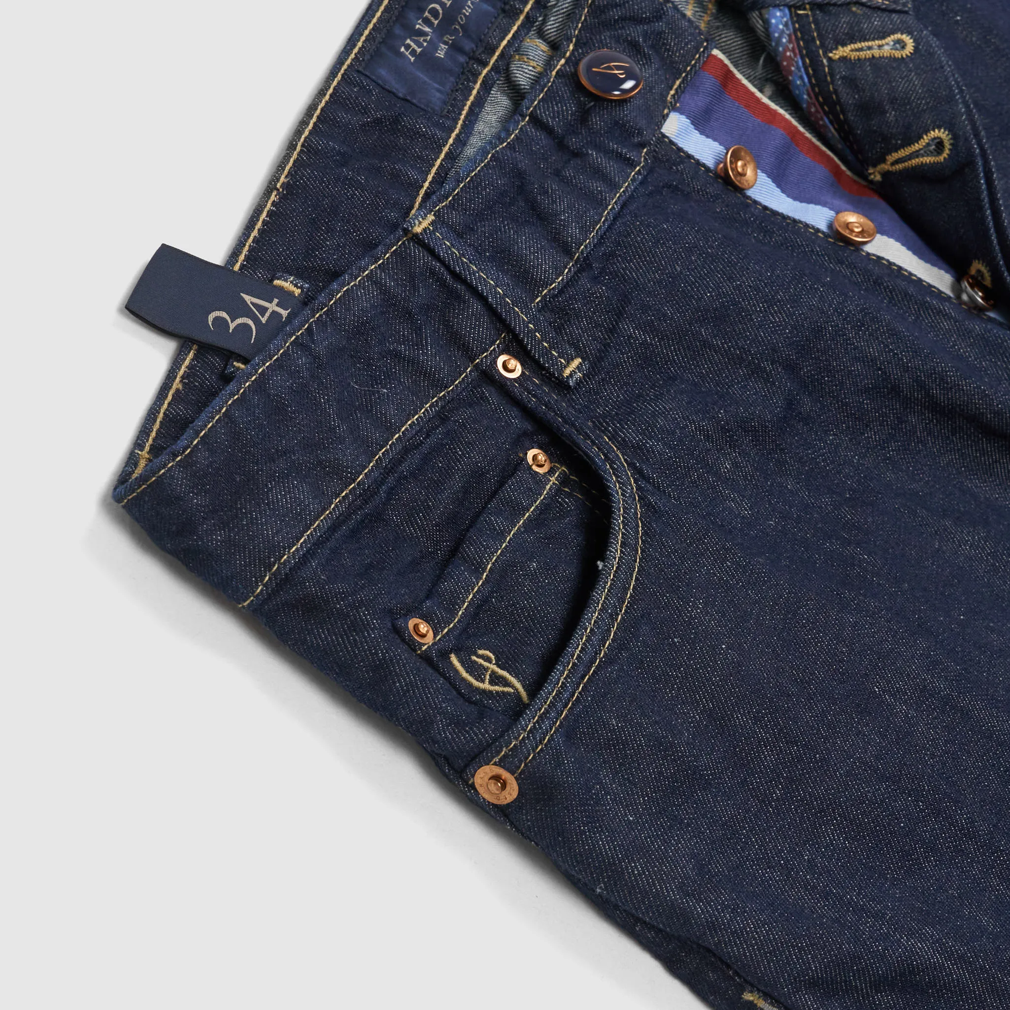Handpicked 5-Pocket Slim Fit Jeans