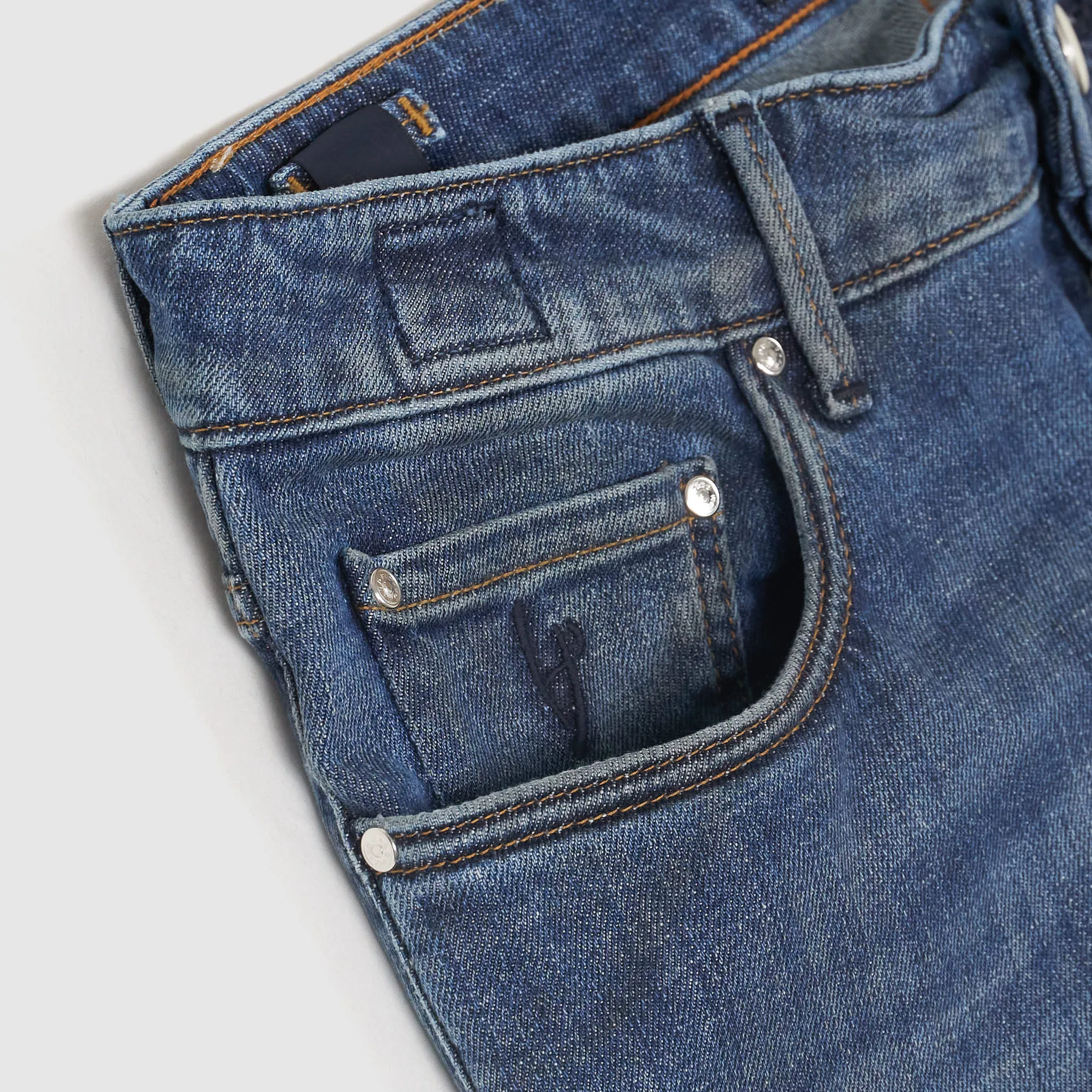 Handpicked 5-Pocket Slim Fit Jeans