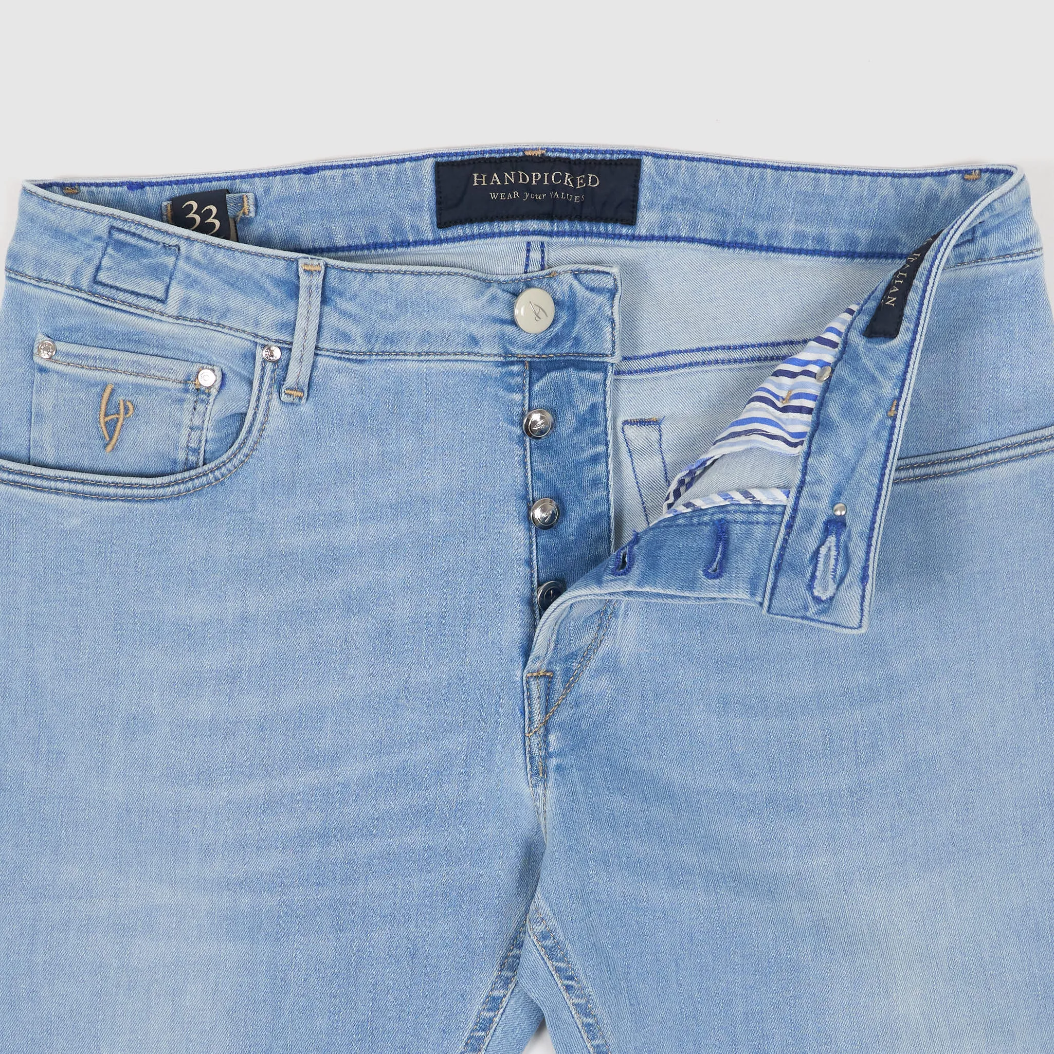 Handpicked 5-Pocket Slim Fit Jeans