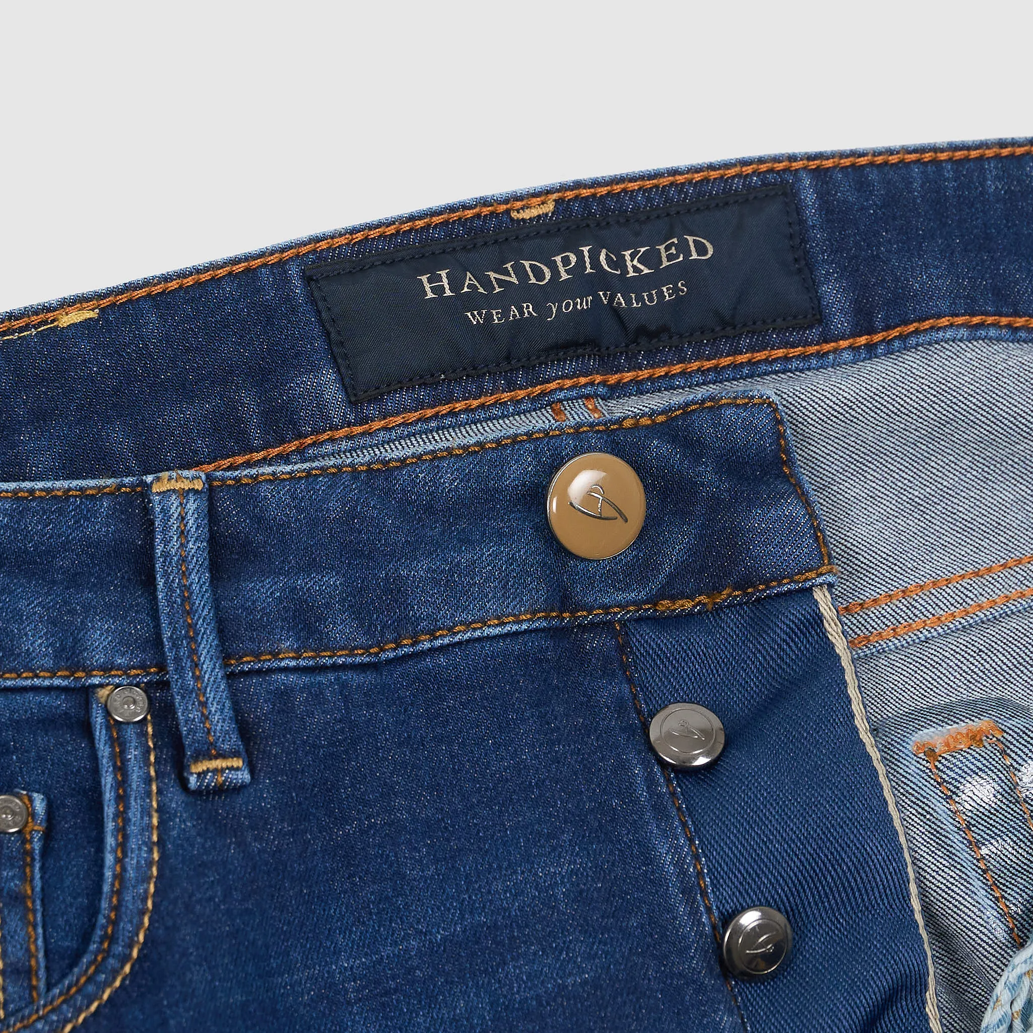Handpicked 5-Pocket Slim Fit Jeans