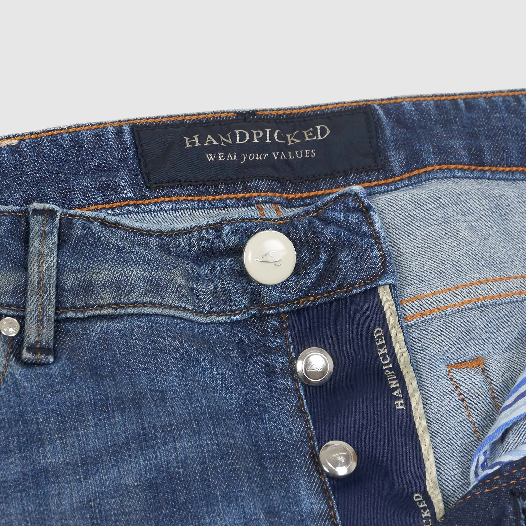 Handpicked 5-Pocket Slim Fit Jeans