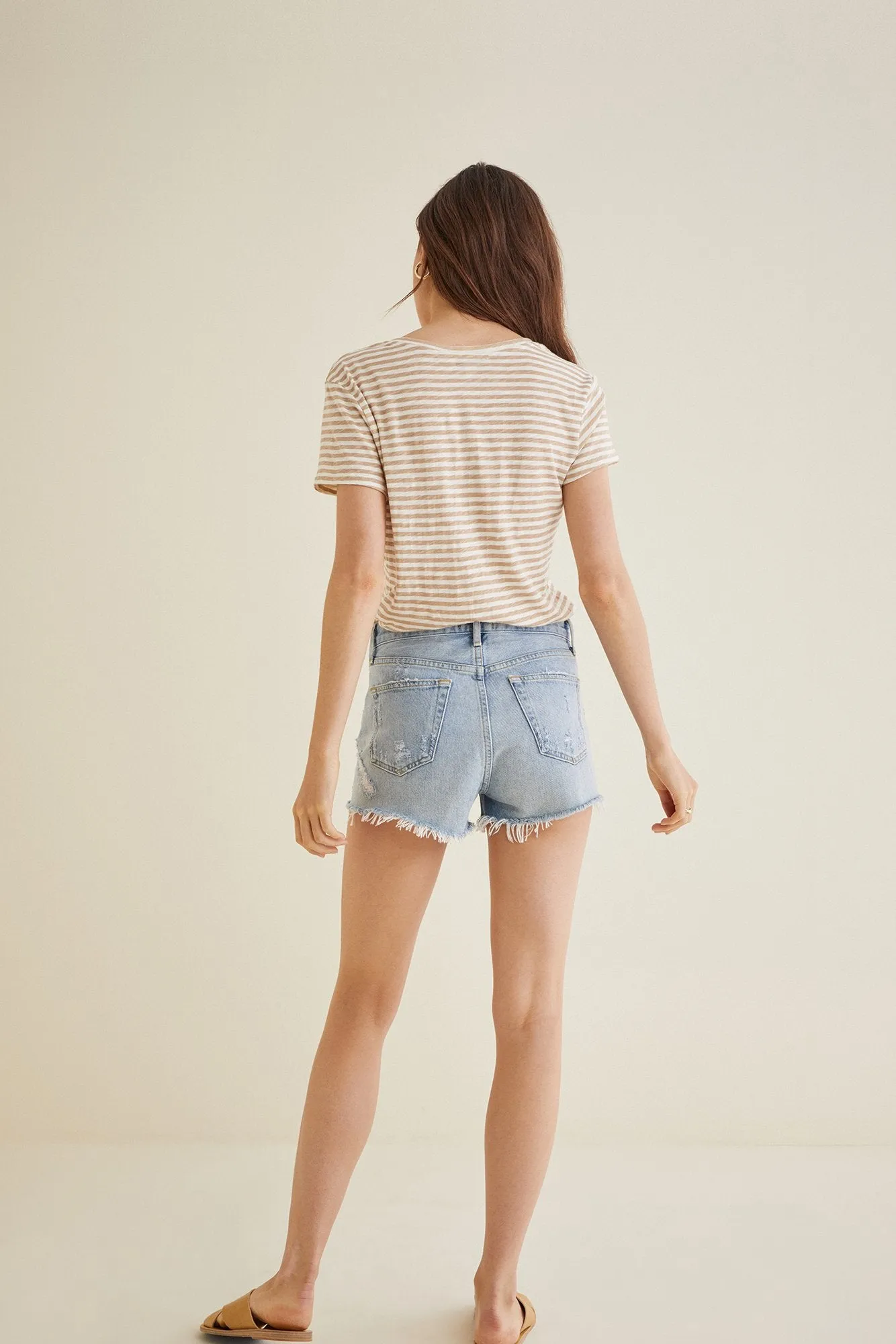 Joline V-Neck Slub Tee