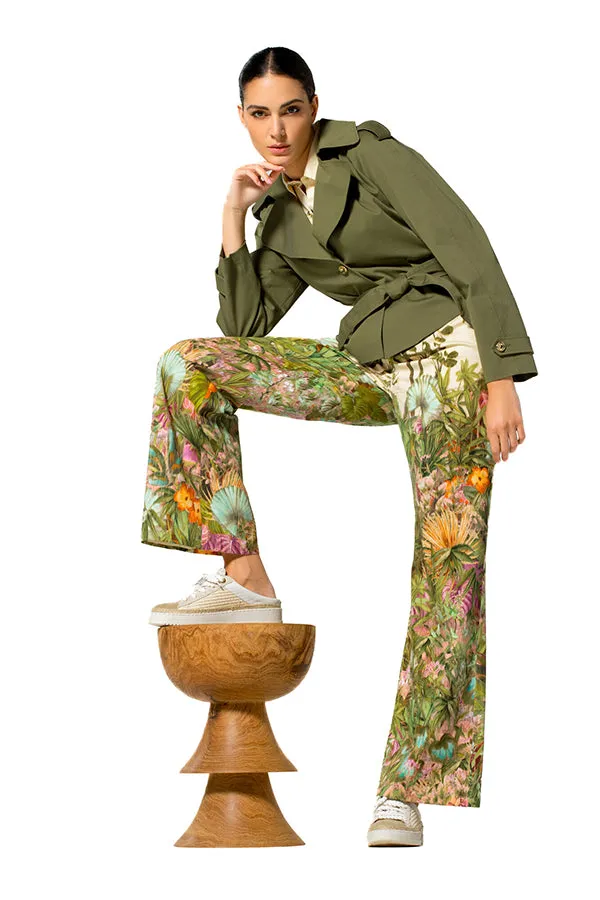 KHAKI TRENCH LIKE JACKET