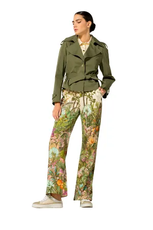 KHAKI TRENCH LIKE JACKET