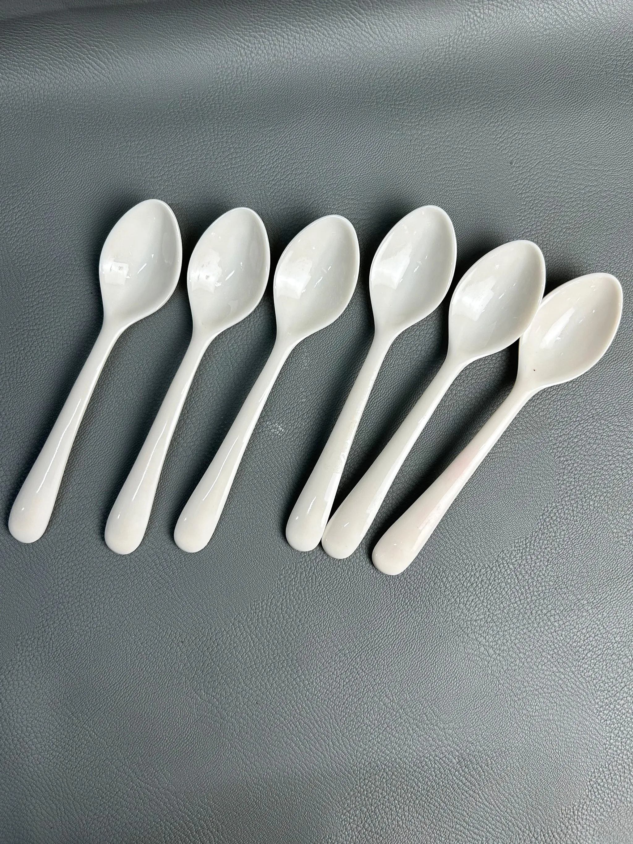 Pack of 6 Melamine Spoon White