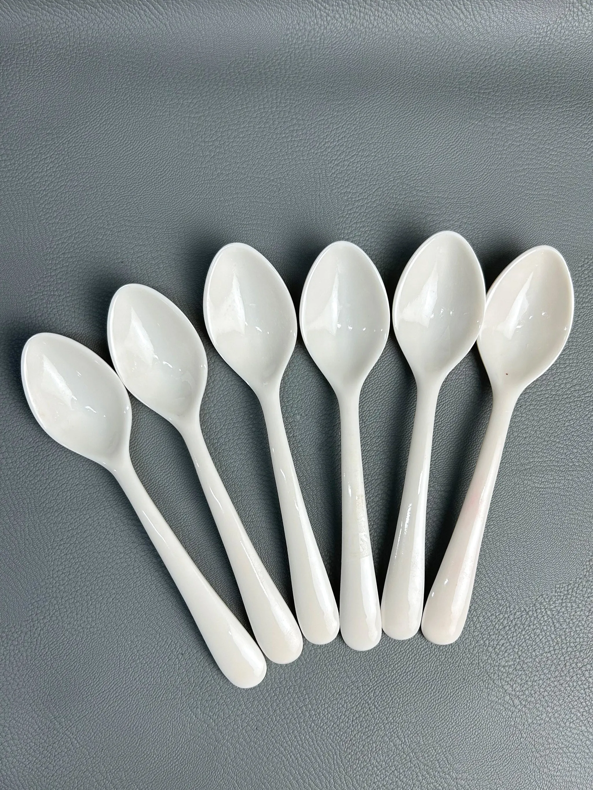 Pack of 6 Melamine Spoon White