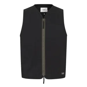 PAS NORMAL STUDIOS Off Race Cotton Twill Vest - Black