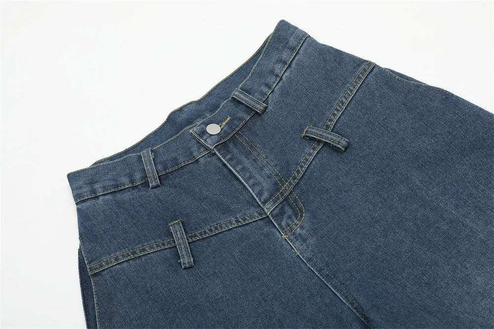 Relaxed Fit Drop-Crotch Jeans