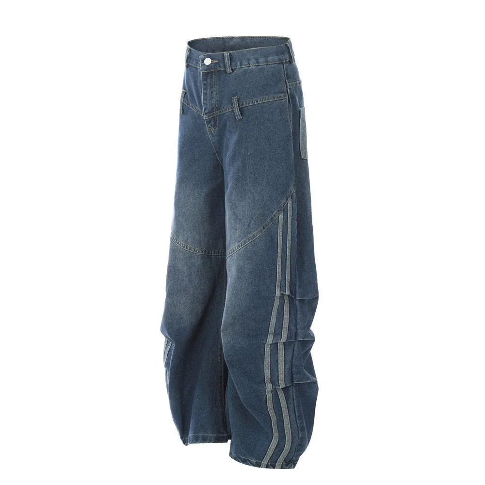Relaxed Fit Drop-Crotch Jeans