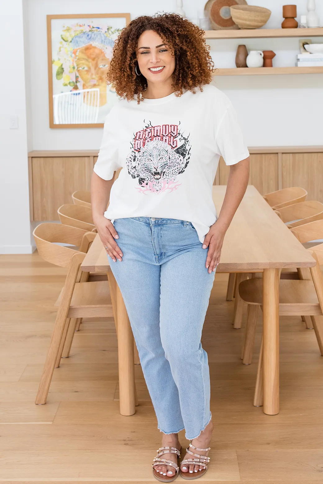 Sass Heavy Metal Tee White
