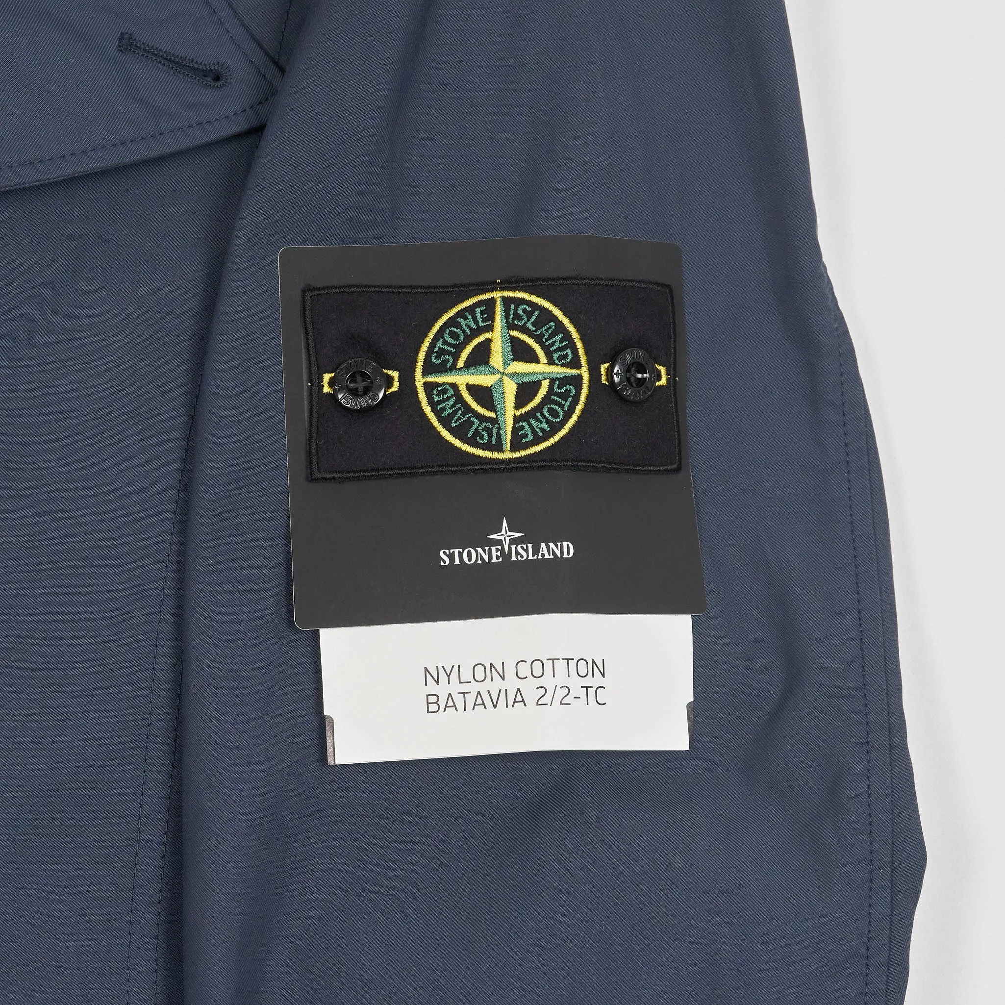 Stone Island Nylon Cotton Batavia Short Trench Coat
