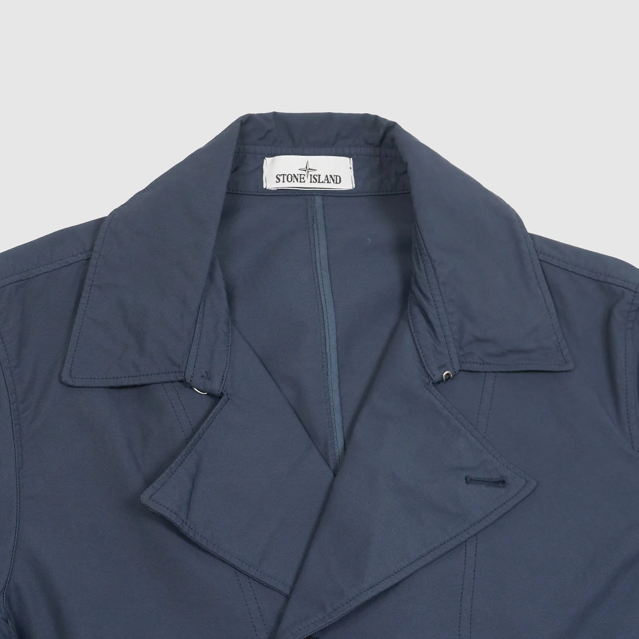 Stone Island Nylon Cotton Batavia Short Trench Coat