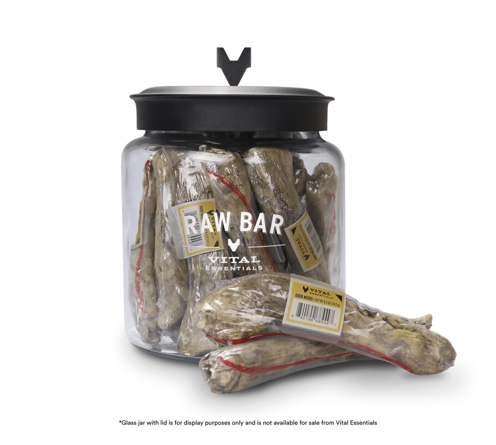 Vital Essentials Raw Bar Freeze Dried Raw Duck Necks Dog Snacks