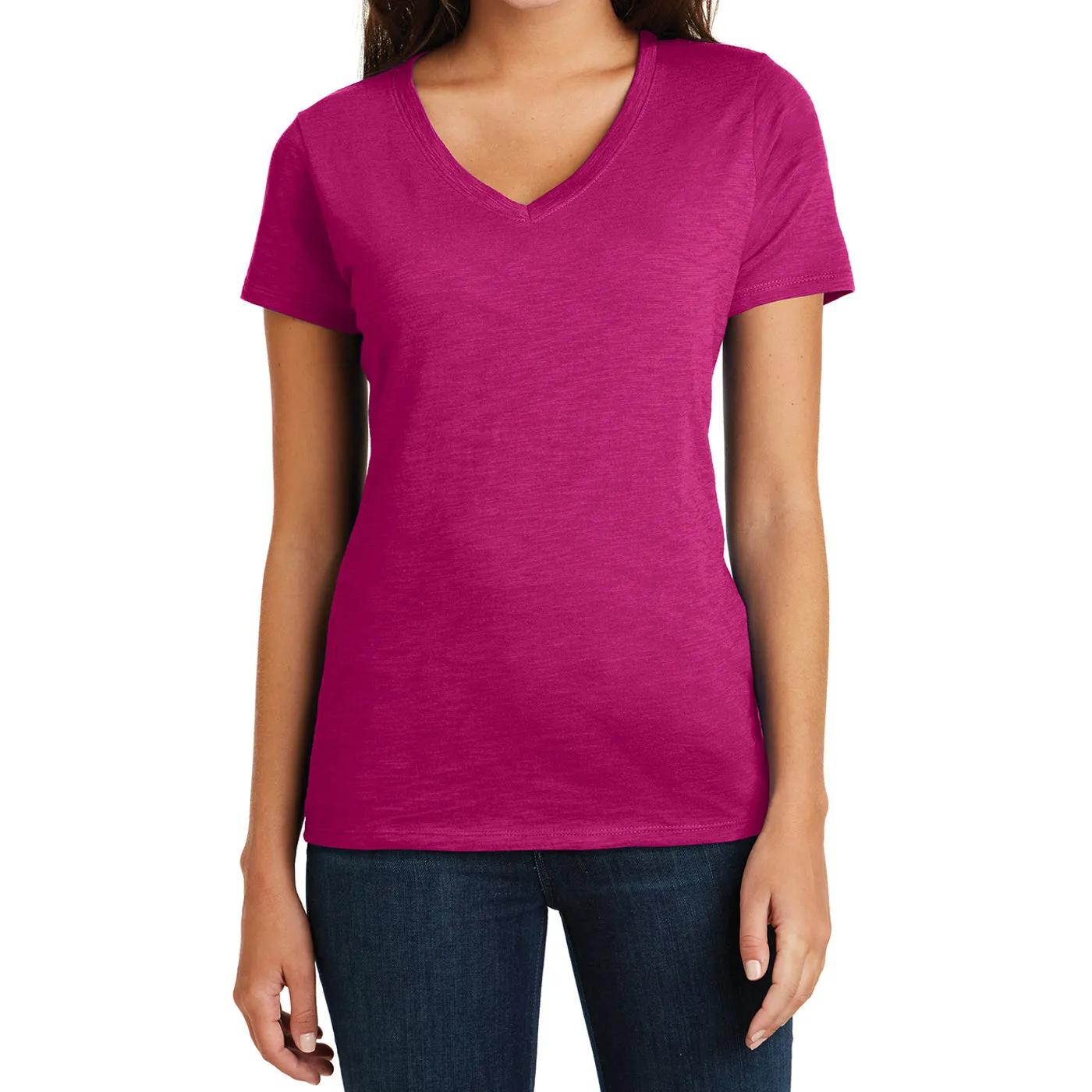 Women's Super Slub V-Neck Tee